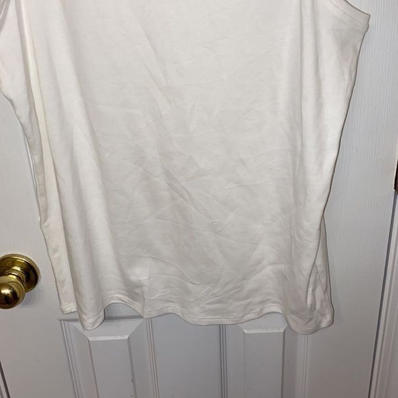 Chico's Women's Dropped Armhole White Tank Top Size XL. I did remove tag. - Picture 3 of 8